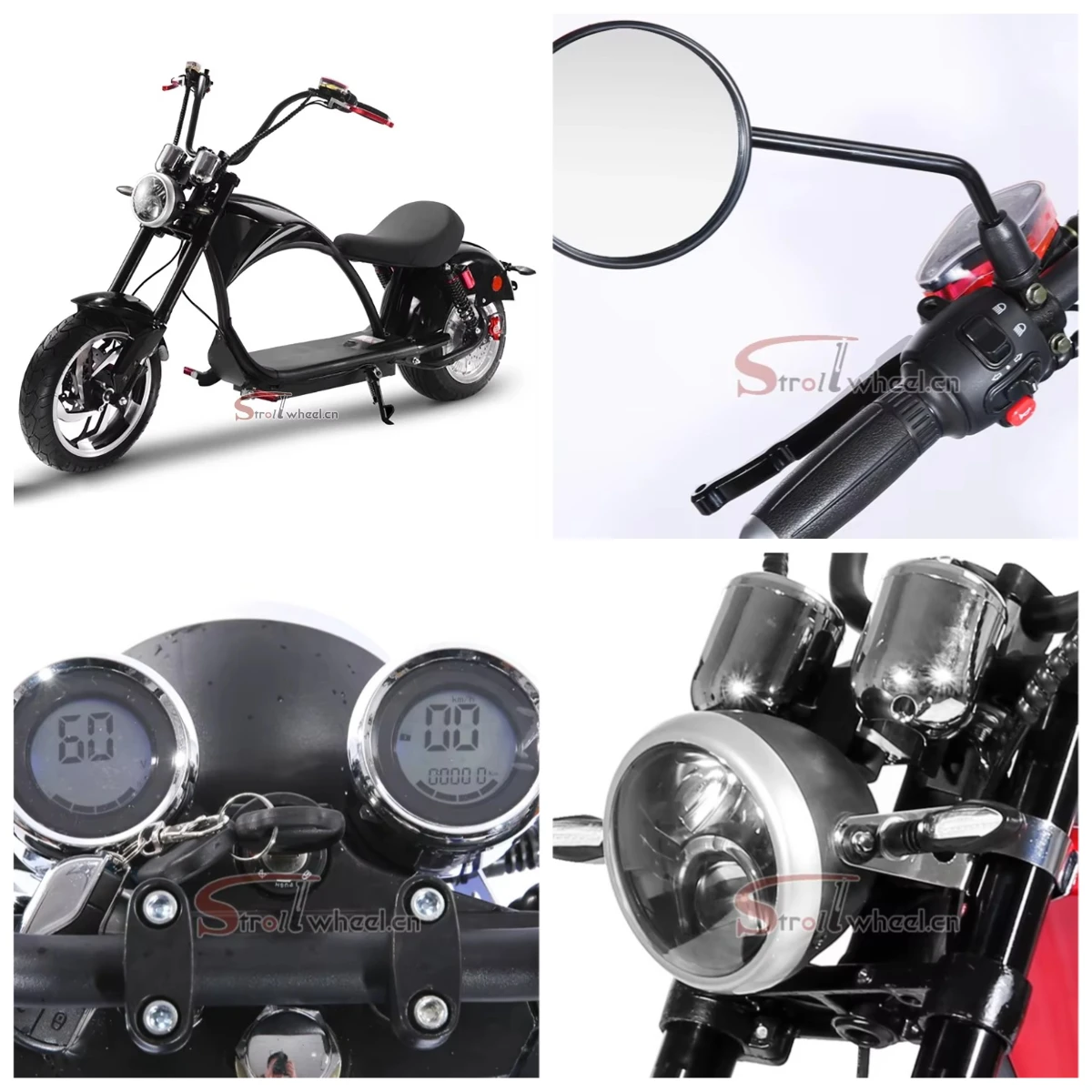 

Citycoco 3000W Electric Chopper Scooter 80KM Range EEC COC Approved China Factory Price