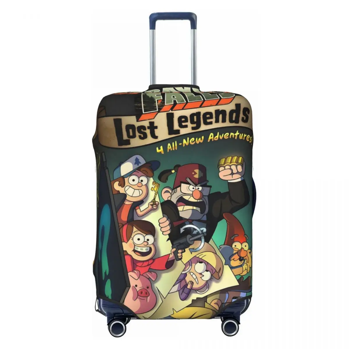 

Чехол на чемодан Gravity Falls на заказ, моющийся, загадочная комедия, чехлы для багажа из анимированного фильма, защита для 18-32 дюймов
