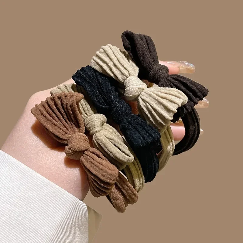 1/10pcs Women Girl Simple Elastic Hair Bands Scrunchie Ponytail Holder Rubber Hair Ties Fashion Headband Hair Accessories