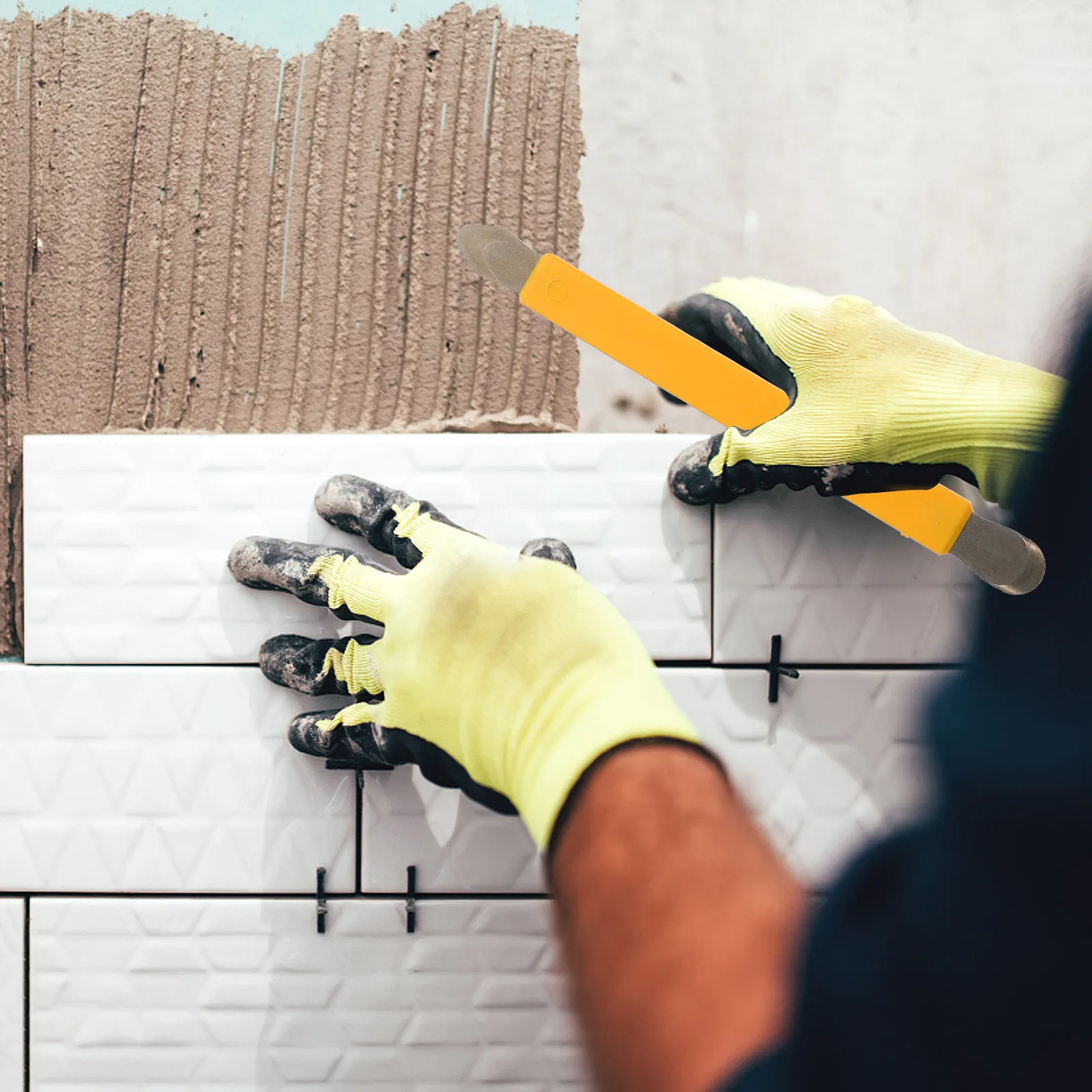 

Набор из 2 штук: Инструменты для выравнивания швов из вольфрамовой стали для гладкой отделки плитки в ванной, на кухне, на балконе