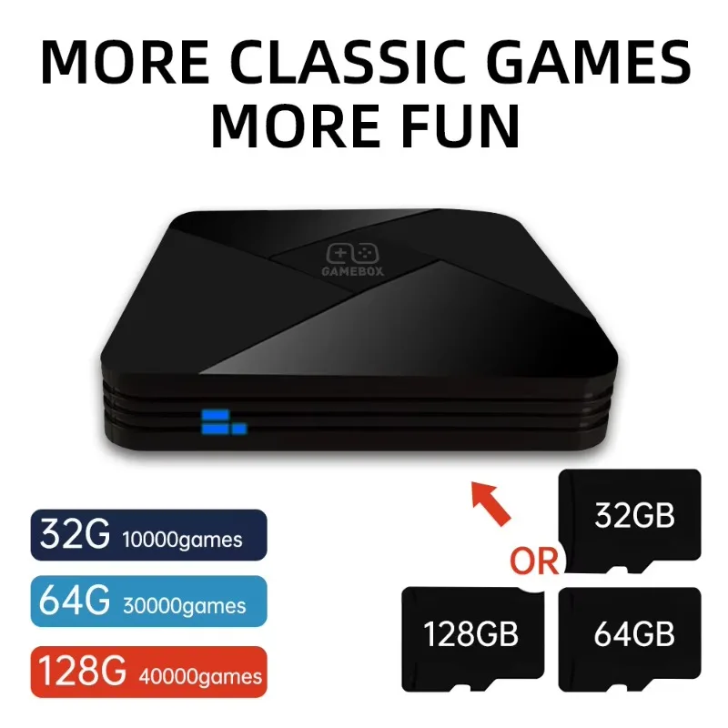 G5 Game Box 9.1 Android System Wireless Control HD 4K Super Console Video Game Box 50+ Emulators 40000+ Retro Games with TV Box
