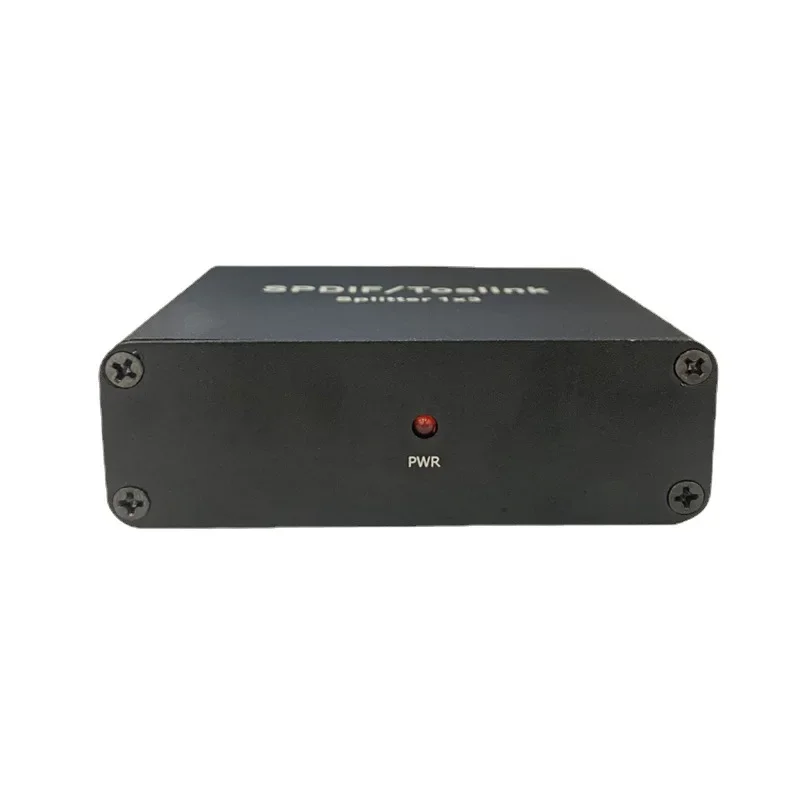 Digitaler optischer Audio-Umschalter Splitter Extender 1x3 optischer Splitter-Adapter 1 in bis 3 mit Netzteil