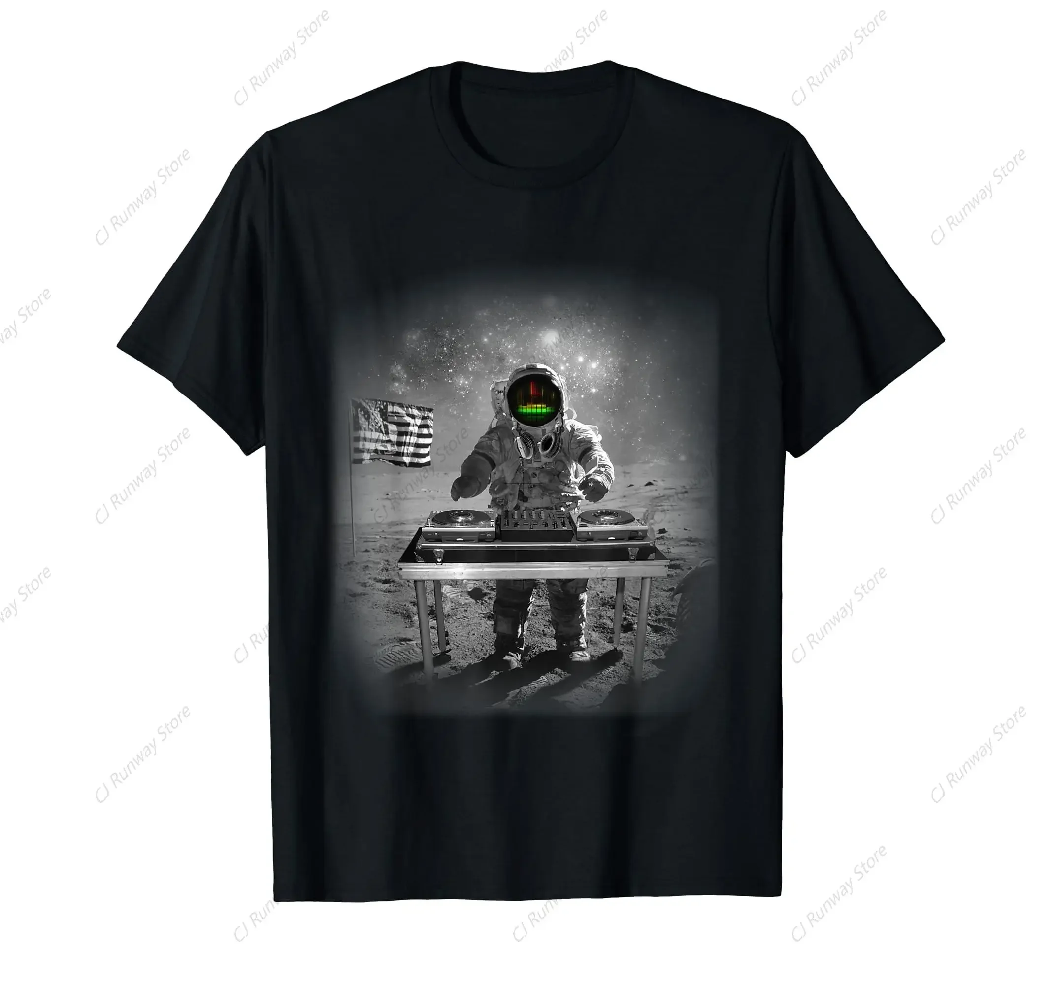 DJ Space Turntable Disc Jockey Astronaut Mixer T-Shirt