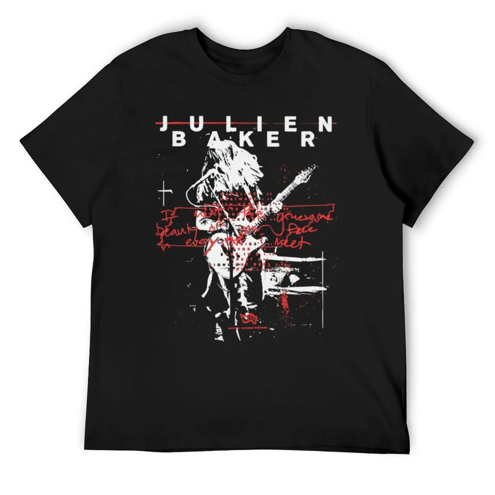 julien baker live flier T-Shirt topping cute tops summer clothes slim fit t shirts for men