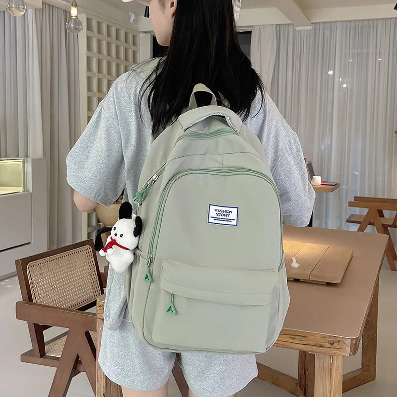 Lightweight Simple Travel Backpack Trendy Large Capacity Backpack for Men and Women Burden-Reducing Junior High School Students