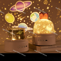 Rabbit Projection Light Led Rotating Atmosphere Night Light Creative Children with Remote Control Music Box