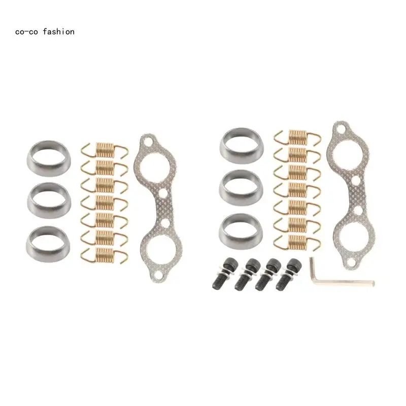 Upgrades Exhaust Pipe Gasket Spring Rebuild set Extreme Environment Exhaust Solution Vehicle Accessories for Vehicles 517B