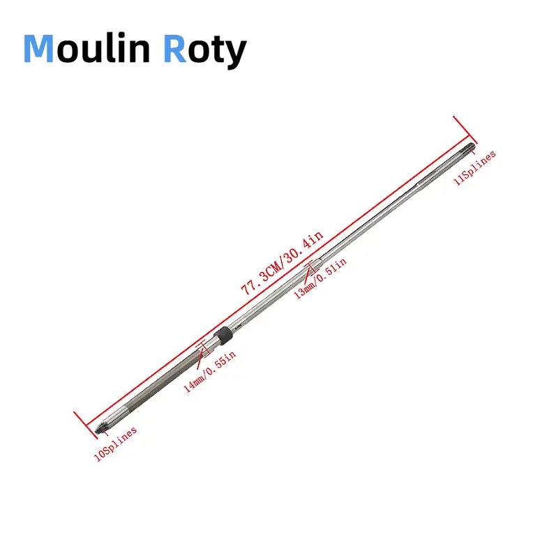 6B4-45501-10 Long Drive Shaft for Yamaha Outboard Motor 2-Stroke 9.9Hp 15Hp 15D 6B4-45501 Accessories Replacement Parts