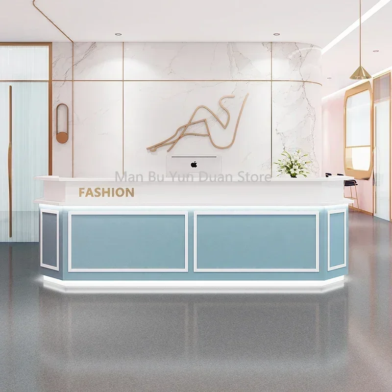 

Reception Bank Small Desk Luxury Furniture Office Beauty Salon Entrance Tables Professional Bancone Reception Church Moveable
