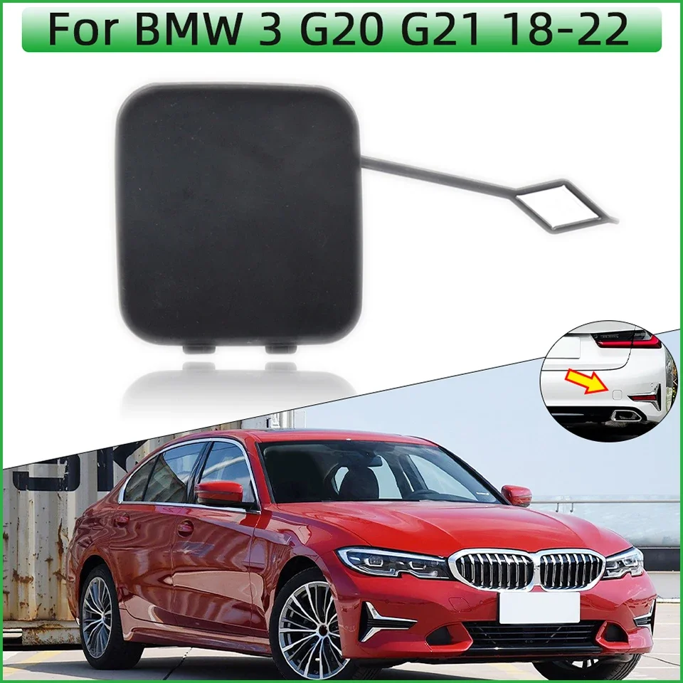 

For BMW 3 G20 G21 2018 2019 2020 2021 2022 # 51128493939 Auto Rear Bumper Tow Hook Eye Cover Cap Towing Hauling Shell Lid Trim