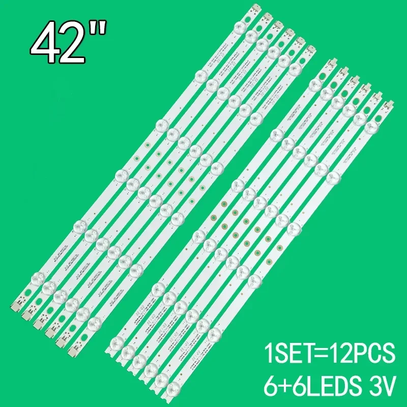 fita de retroiluminacao led adequada para lg 42 polegada 42ls3100 ce 6916l1029a 6916l 1028a 6916l08882a 6916l 0113a 42lm340t novo 12 pcs 01