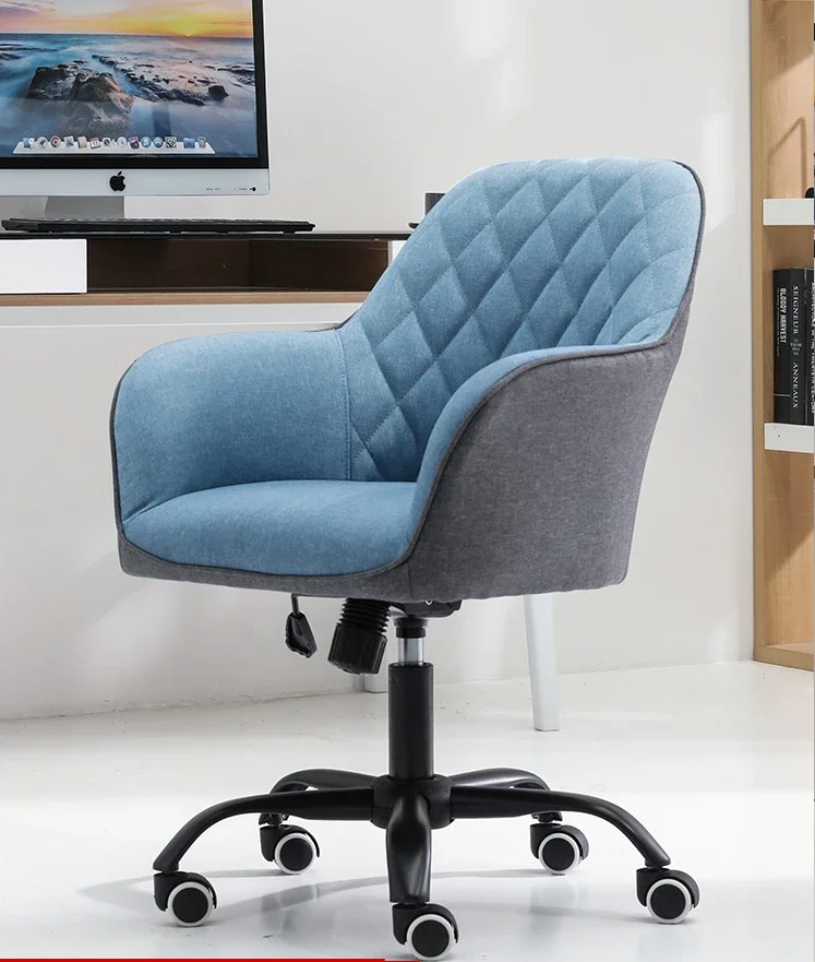 Nordic Ergonomic Computer Chair Lift and Swivel Function Removable Washable Cover Comfortable for Long Sitting in Home Office