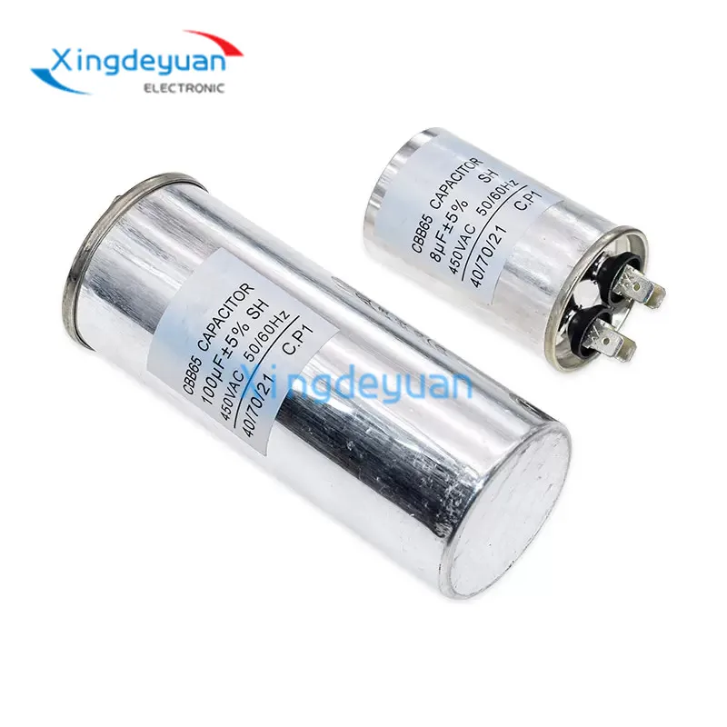 CBB65 air conditioning compressor startup capacitor 5 uf450v20UF25UF30UF35UF40UF45UF50UF60UF450V70UF80UF450V