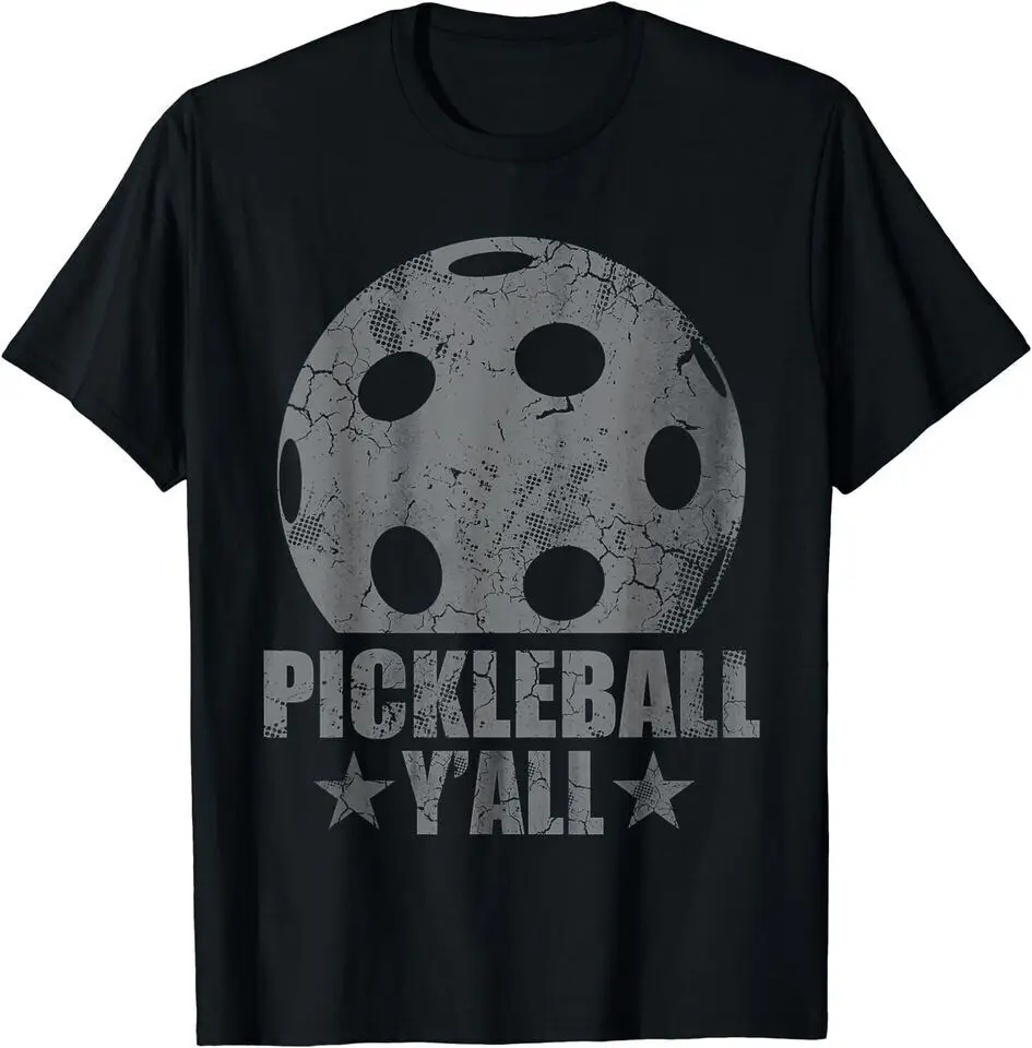 

New Pickleball Y'all Pickle Ball Funny Humor Sports Funny T-Shirt USA Tee