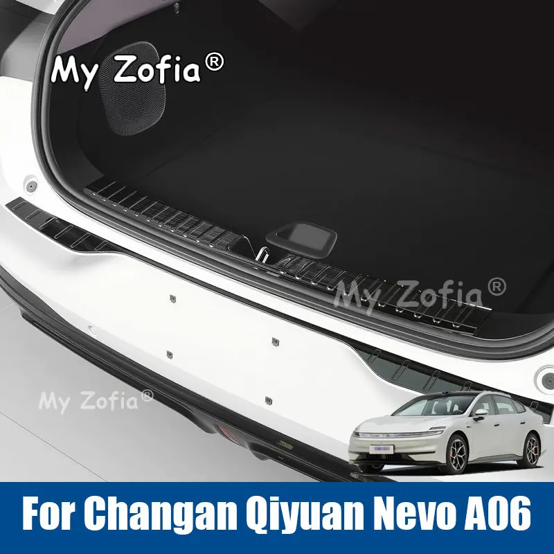

For Changan Qiyuan Nevo A06 2026 2027 Car Rear Sill Plate Tailgate Protector Trim Strip Auto Exterior Protection Accessories