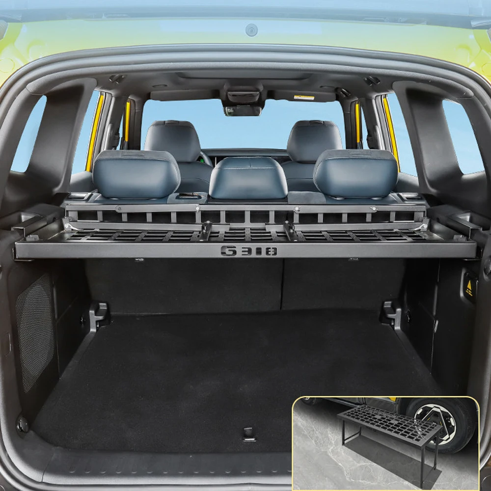 Fit For CHANGAN Deepal G318 2025 2026 Trunk Storage Rack Interior Modification Plant Luggage Rack Expansion Folding Table