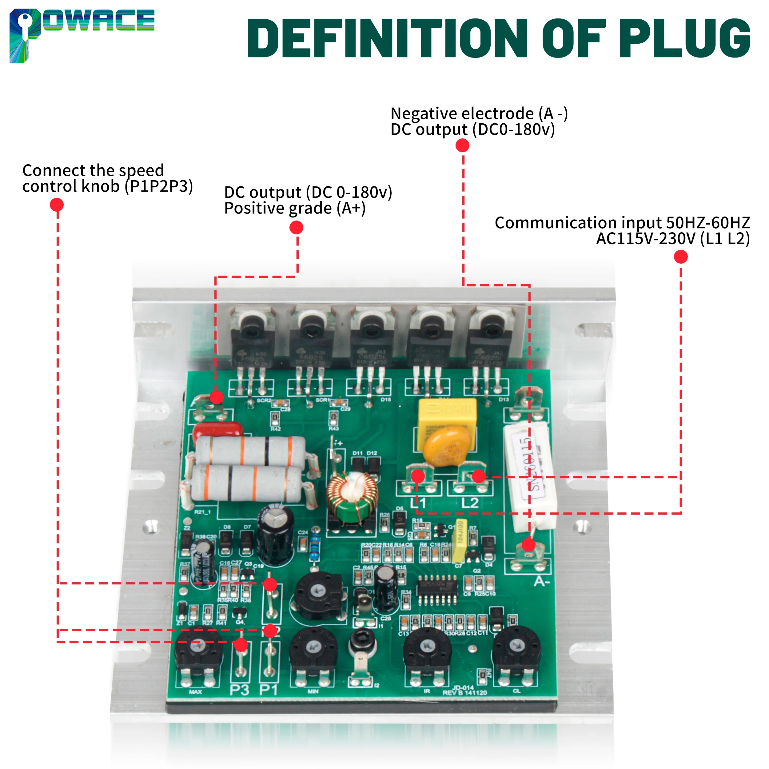 JYMC Lathe Brushed Motor Main Control Card Board Controller panel assembly 110V 220V DC Motor speed Adjustable