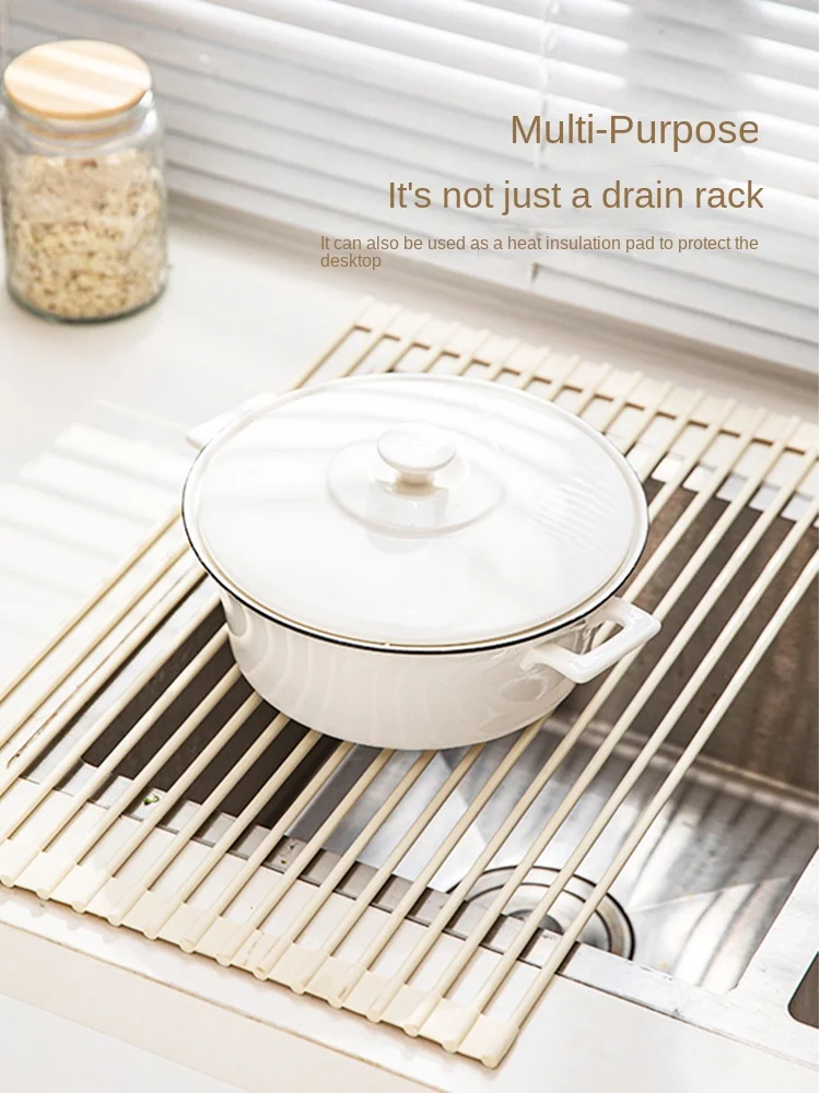 Modern housewives kitchen sink drain rack dishes plate storage rack dishwashing sink sink bowl rack foldable shelf