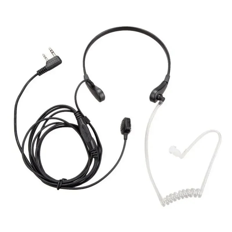 Baofeng Accessories Throat Microphone Air Tube Earpiece PTT Mic Microphone Headset For Baofeng UV-5R 5RE 5RA UV-82 Walkie Talkie