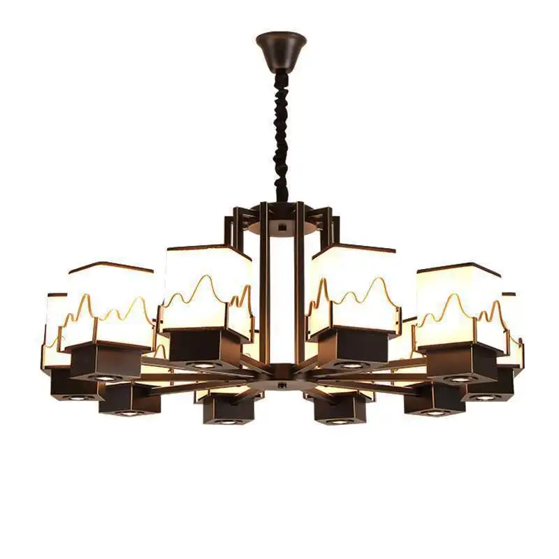 

New Chinese Restaurant Hot Pot Restaurant Chandelier Chinese Style Hotel Box