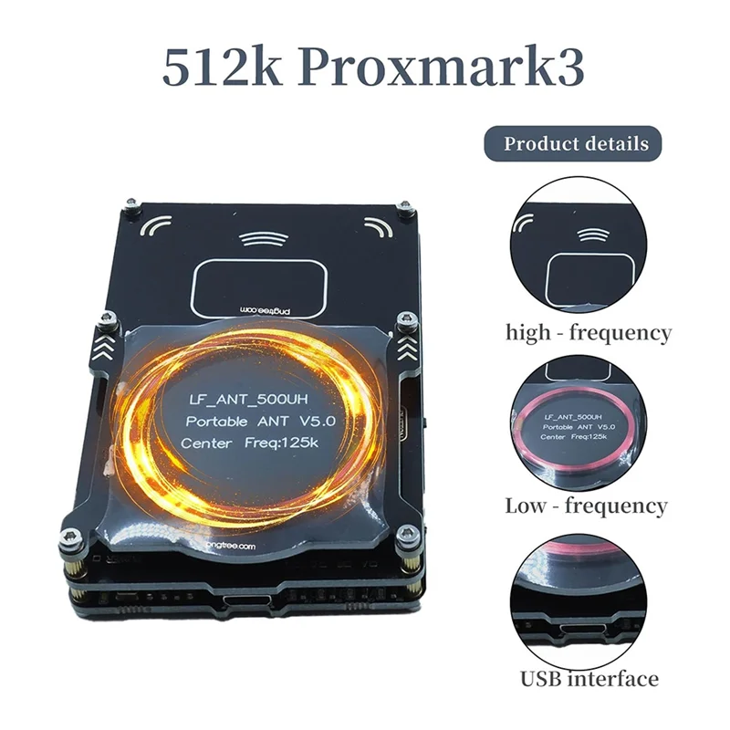 Proxmark3 512M RFID-считыватель карт, горелка Easy V5.0 RDV4, память IC, копир для идентификационных карт, Дубликатор, встроенная антенна-AS97