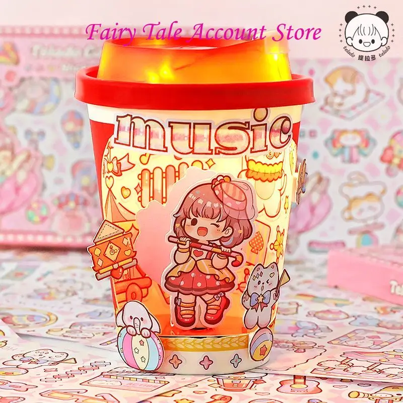 Telado Kat Klein Theater Sticker Gift Box Account Sticker Stansen Meisje En Kinderen Handheld Account Materiaal Decoratie