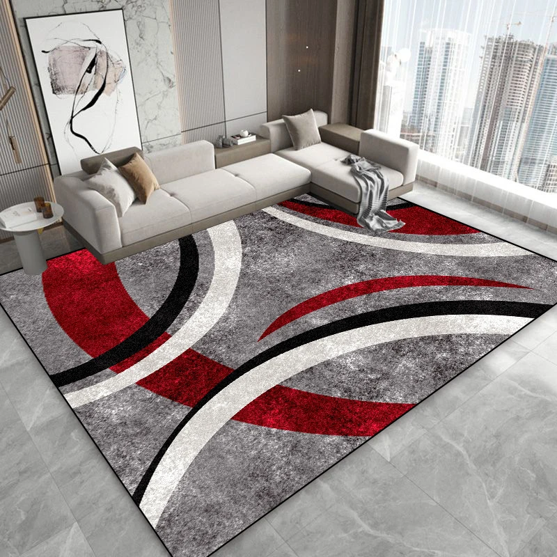 

Modern Light Luxury Carpet Living Room Nordic Geometry Rugs Home Decoration Sofa Floor Mat Room Cloakroom Lounge Rug Anti-slip