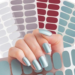 16-paski Pełna naszywka na paznokcie Pieczenie Bezpłatny salon Wykończona naszywka na paznokcie Pełna osłona Samoprzylepne okłady na paznokcie DIY Nail Art Manicure Decor