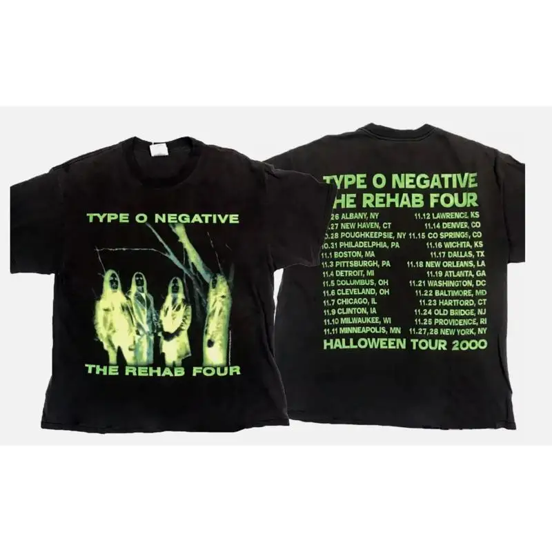 

Vtg T Shirt Type O Negative 2000 Rehab Four Halloween Tour
