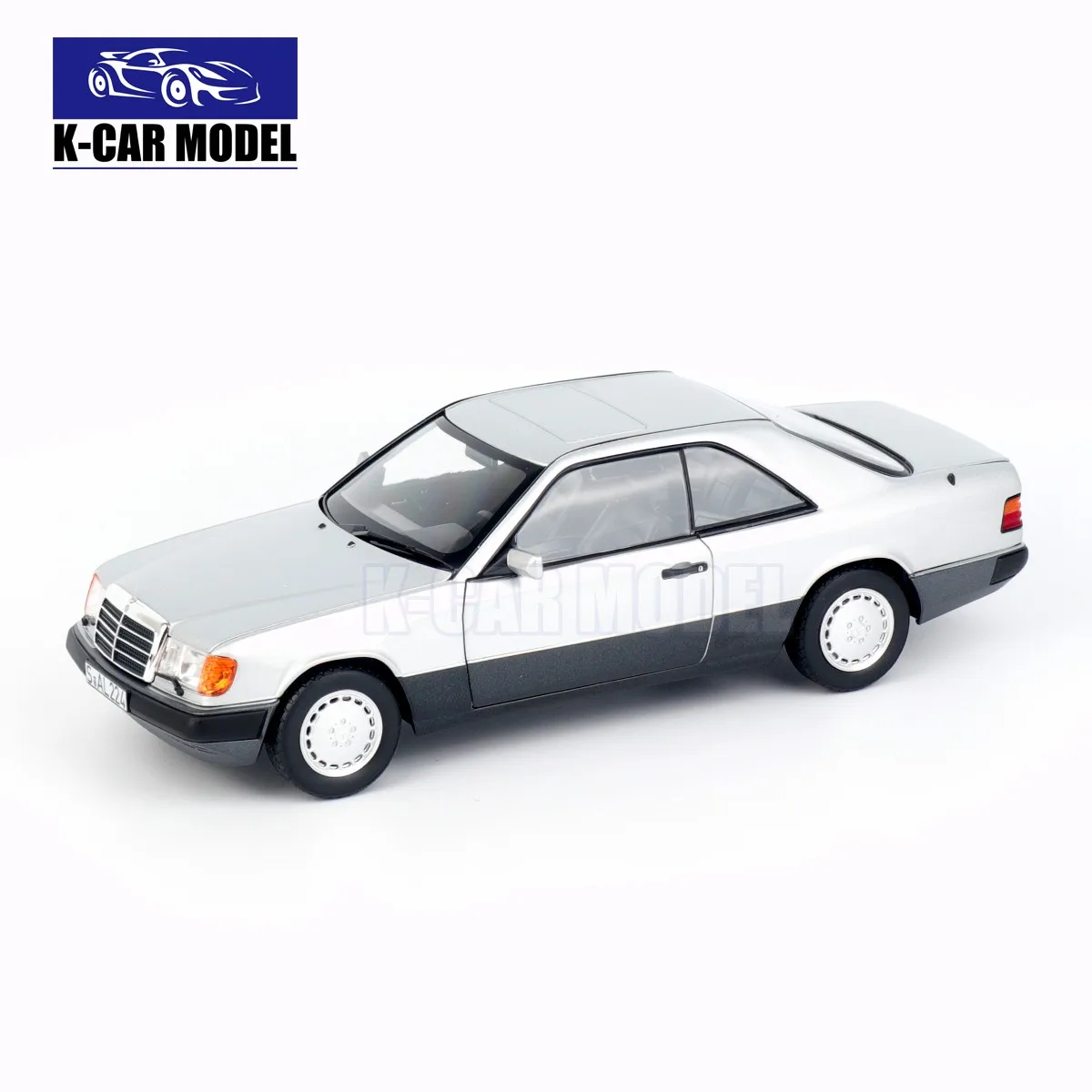 NOREV 1/18 300 CE-24 Coupe 1990 Silver Sedan Diecast Car Model