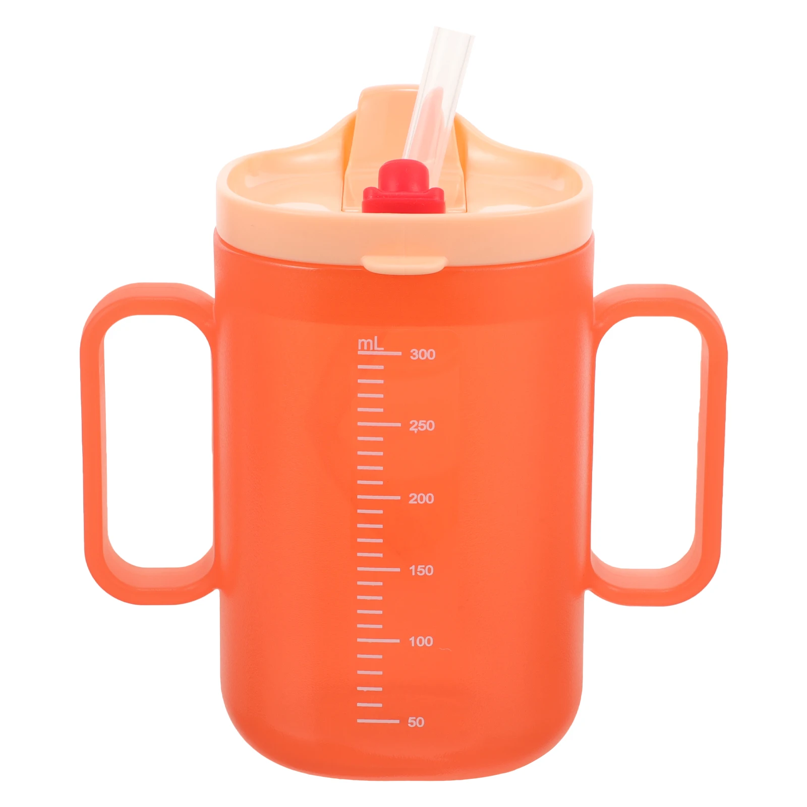 

Baby Learns to Drink Cup Kids Straw Cups Toddler Water Cup Silica Gel Spill Proof Reusable PP Material Practical Convenient