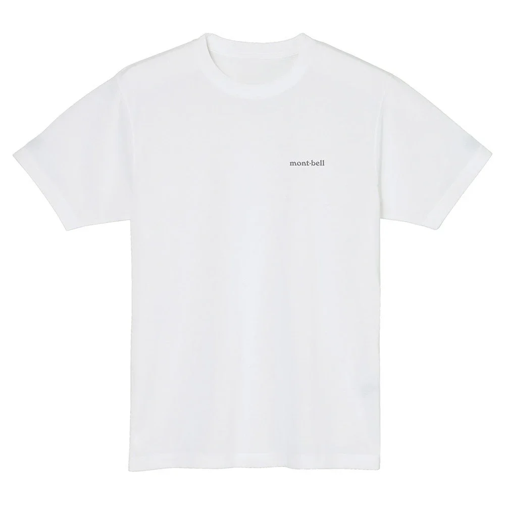 

Новая модель 2025 года, футболка Montbell Wickron с логотипом, периферийный узор, летние хлопковые мужские и женские футболки с короткими рукавами