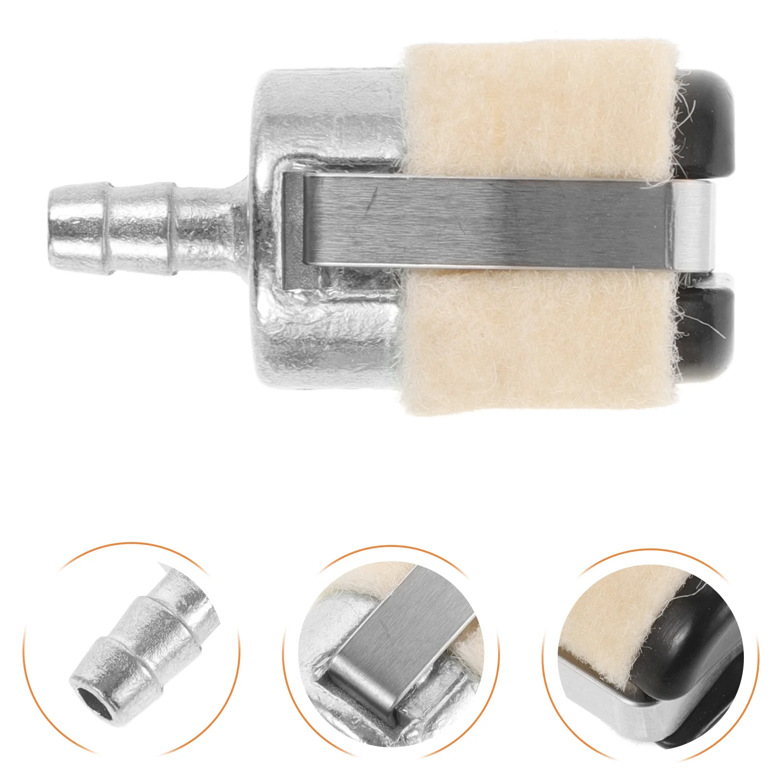 

10Pcs Chainsaw Fuel Filter Durable Metal Wool Replaceable Part Fuel Filter Replacement Accessory Replaceable Chain Saw Part