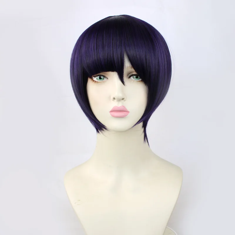 Mona peruca jogo roxo genshin impacto mona rabo de cavalo longa peruca cosplay traje resistente ao calor do cabelo sintético perucas femininas festa