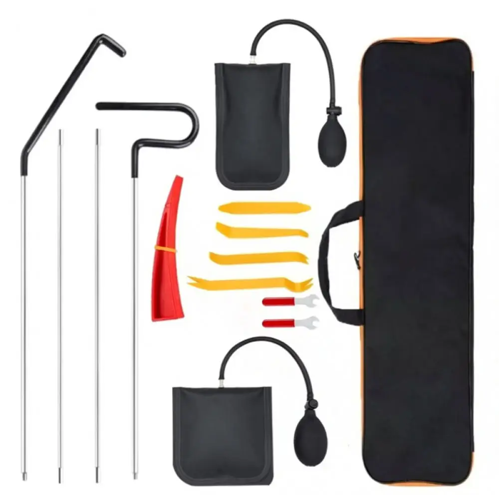 Professional Car Long Reach Grabber Tool Set Stainless Steel Automotive Repair Pry Bar Door Entry Tools