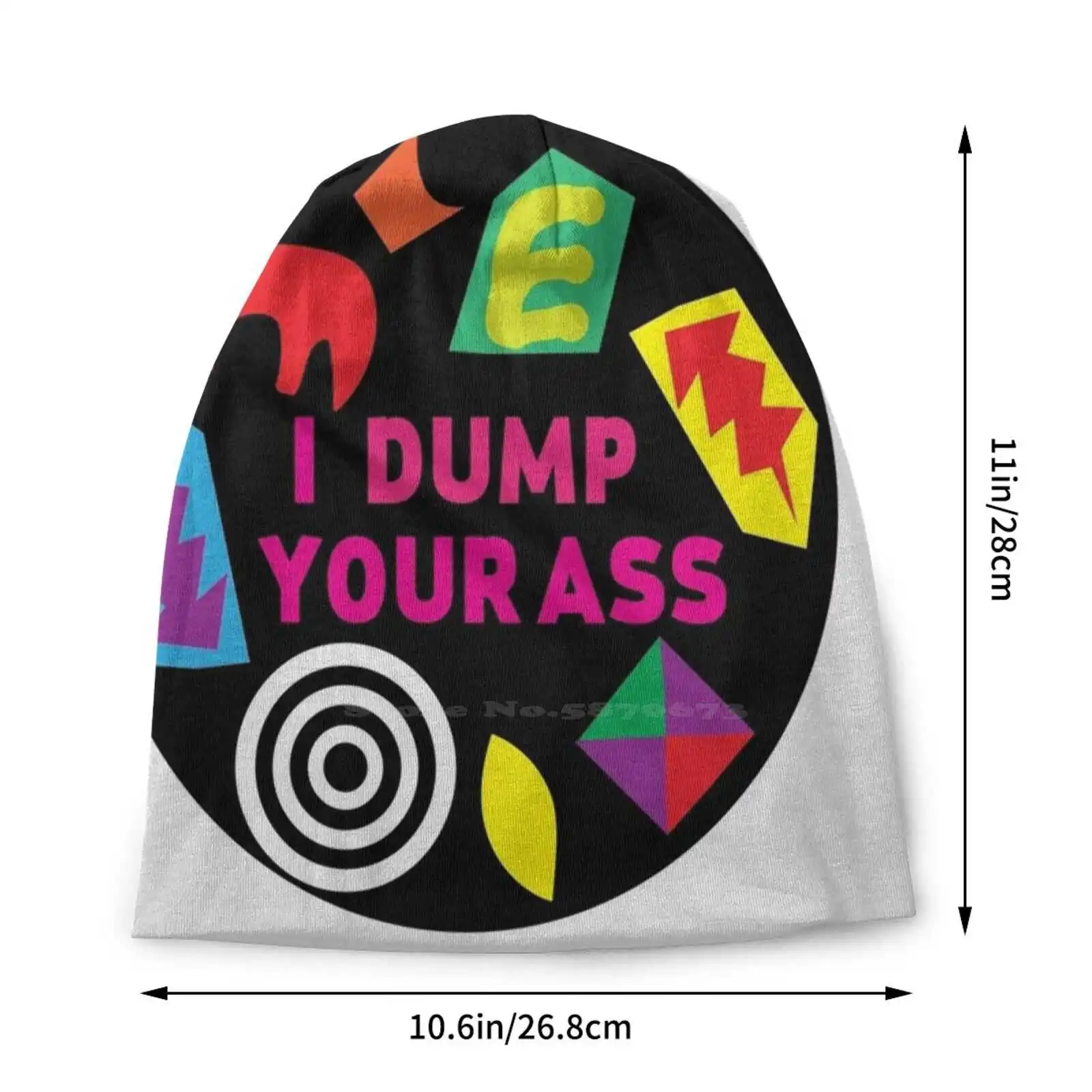 I Dump Ur Ass-Knitted Hat Warm Beanie Outdoor Caps Season 3 Eleven Eleven Romper