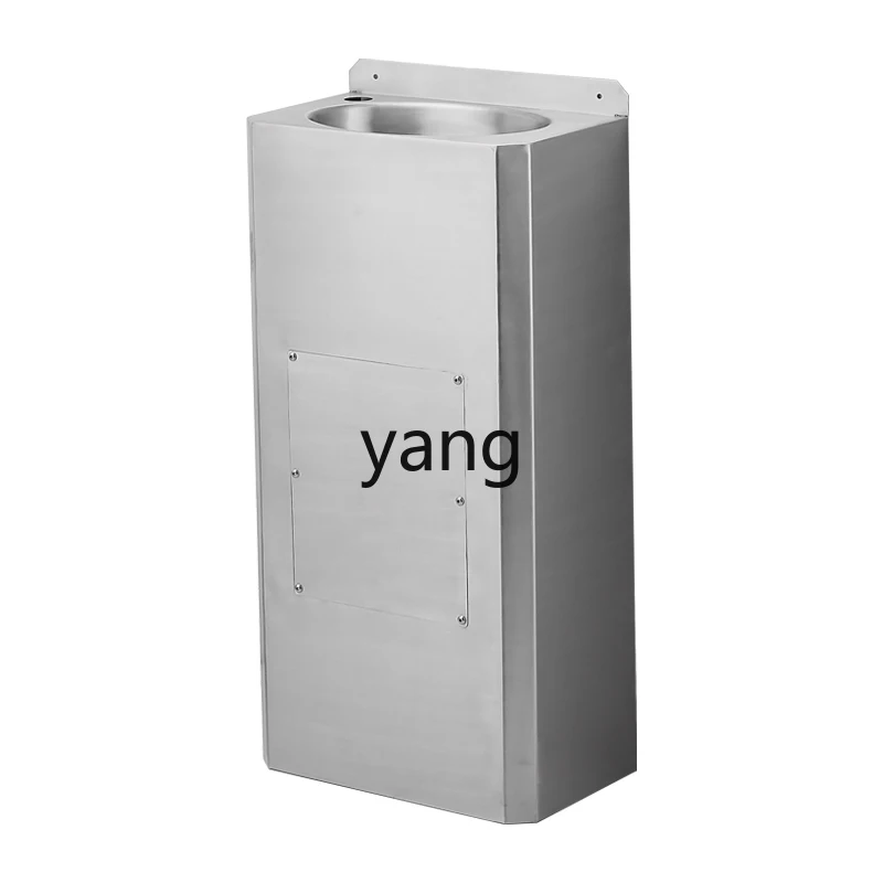 

YJQ stainless steel washbasin square column integrated floor-to-ceiling courtyard industrial wind washbasin washbasin
