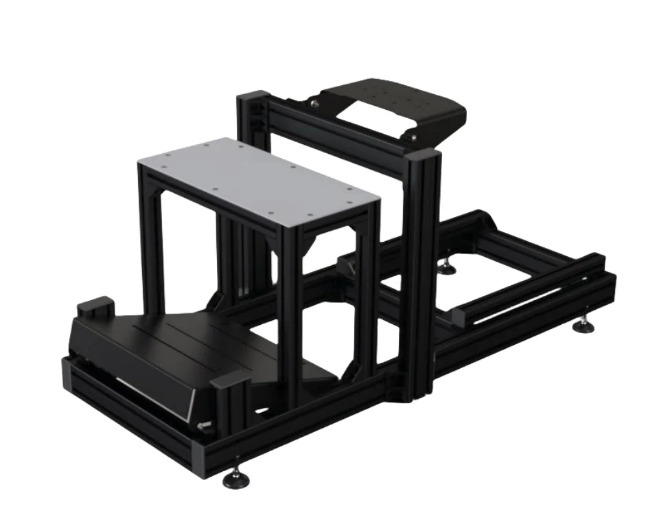 4040 4080 T Slot DIY Basic Simulator Rig Car Racing Game Simulator Chassis With PC Tray