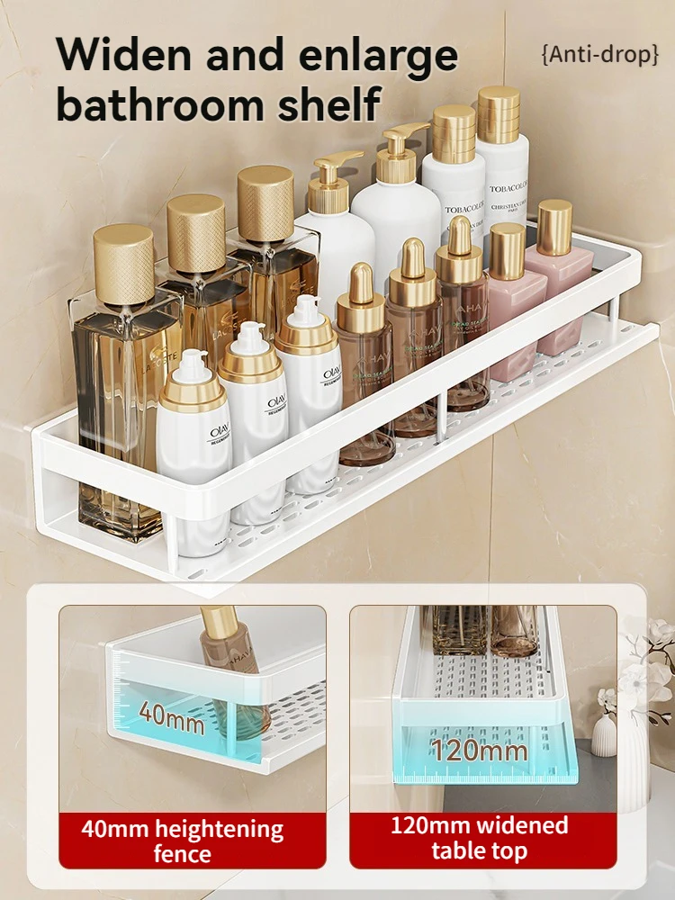 white corner shelf bathroom rack shelf organiser toilet organiser shampoo rack Kitchen storage rack