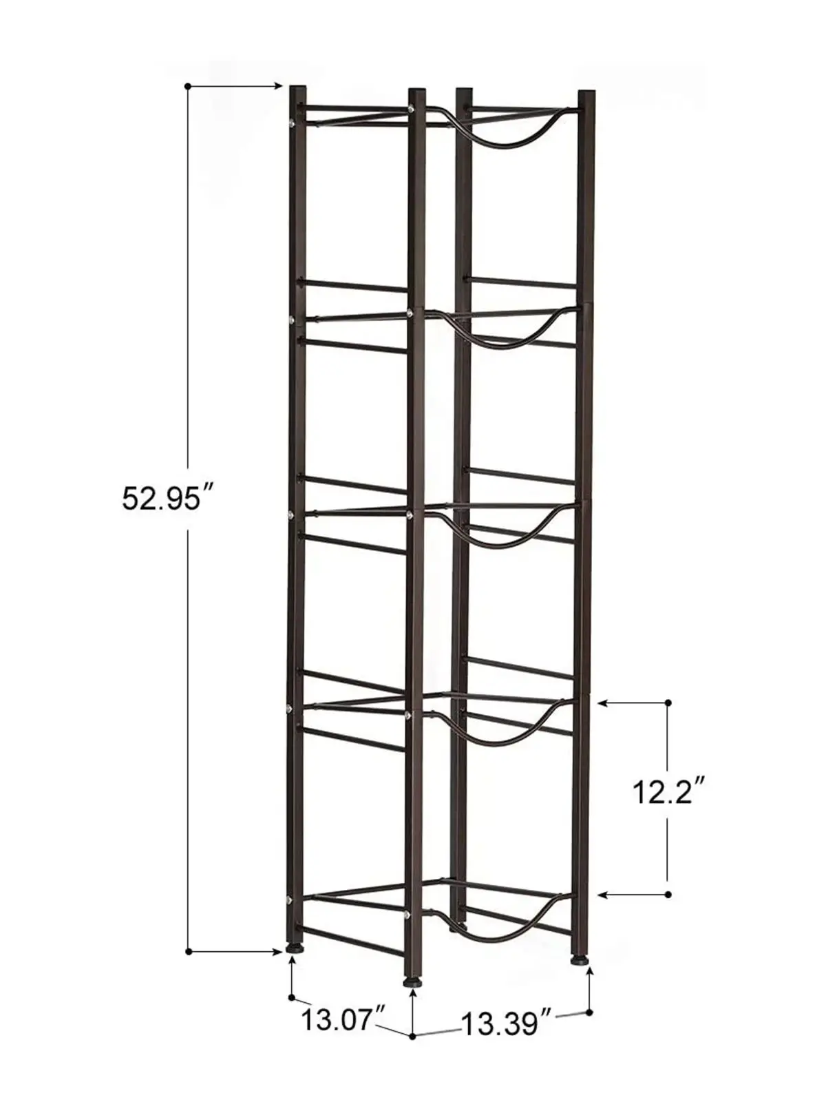 5 Tier Detachable Water Bottle Storage Rack Heavy Duty Water Bottle Cabby Rack