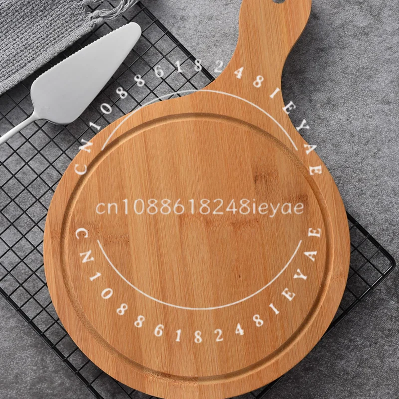 

Flavor Enjoy Bamboo Wooden Pizza Tray Baking Tools Baking Tray Steak Tray