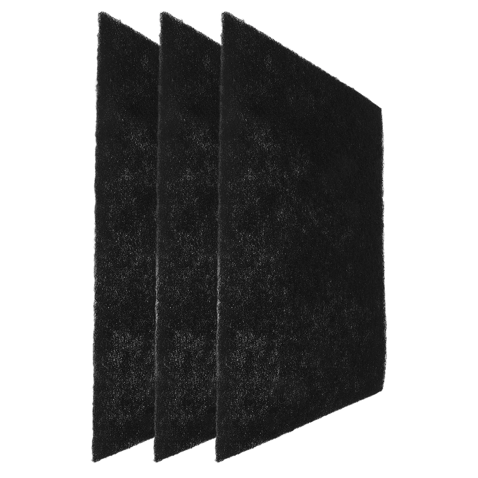 

3 Pcs Activated Carbon Filter Charcoal Odor Absorber Replacement Compost Bin Filters Vacuum Pad Black Aquarium
