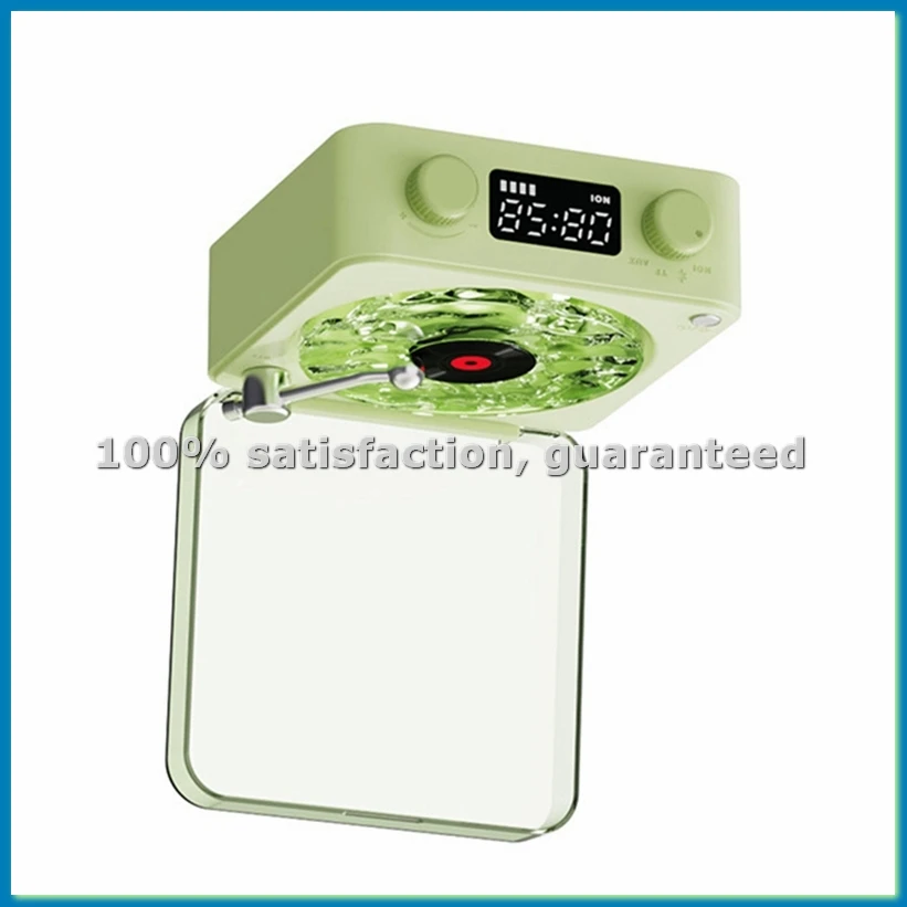 

Беспроводная Bluetooth 5.0 колонка-проигрыватель виниловых пластинок KW03 в ретро-стиле с RGB-подсветкой, стереозвуком и белым шумом, зеленый ABWO