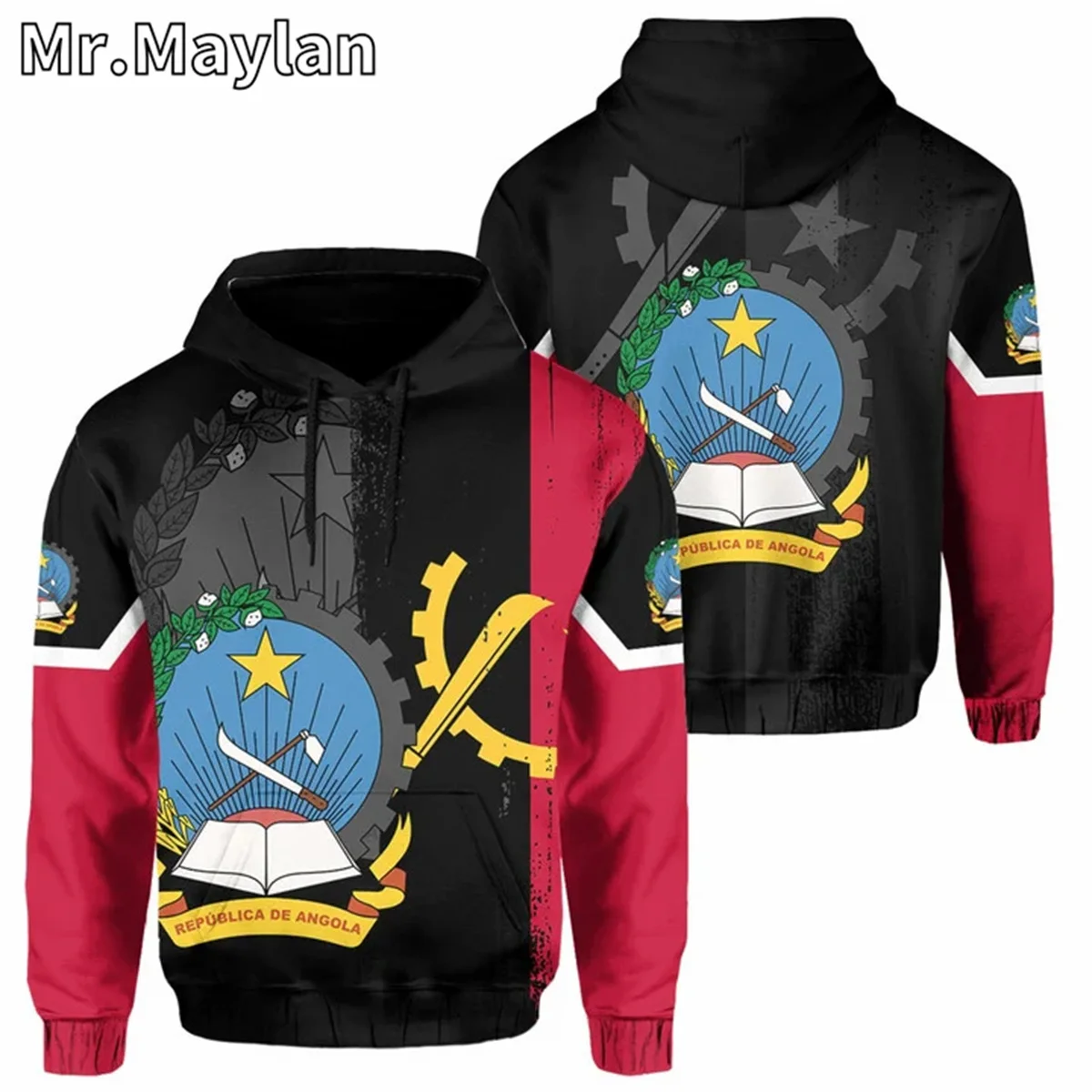 AFRICAN HOODIE ANGOLA PRIME STYLE 3D Full Printed Unisex Hoodies Men/Women Streetwear Zip Pullover Casual Jacket Tracksuits T-45