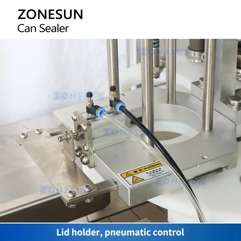 ZONESUN ZS-AFK300 Automatic Can Seaming Machine Electric Tin Sealer Canned Food Beverage Packaging Line