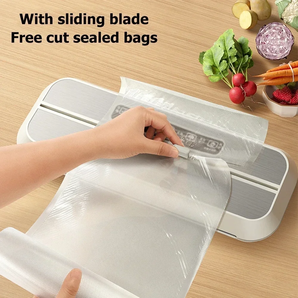 XIAOMI110V/220V Touch Food Vacuum Sealer Wet And Dry Dual-purpose Household Vacuum Packaging Machine With Free 10pcs Vacuum Bags