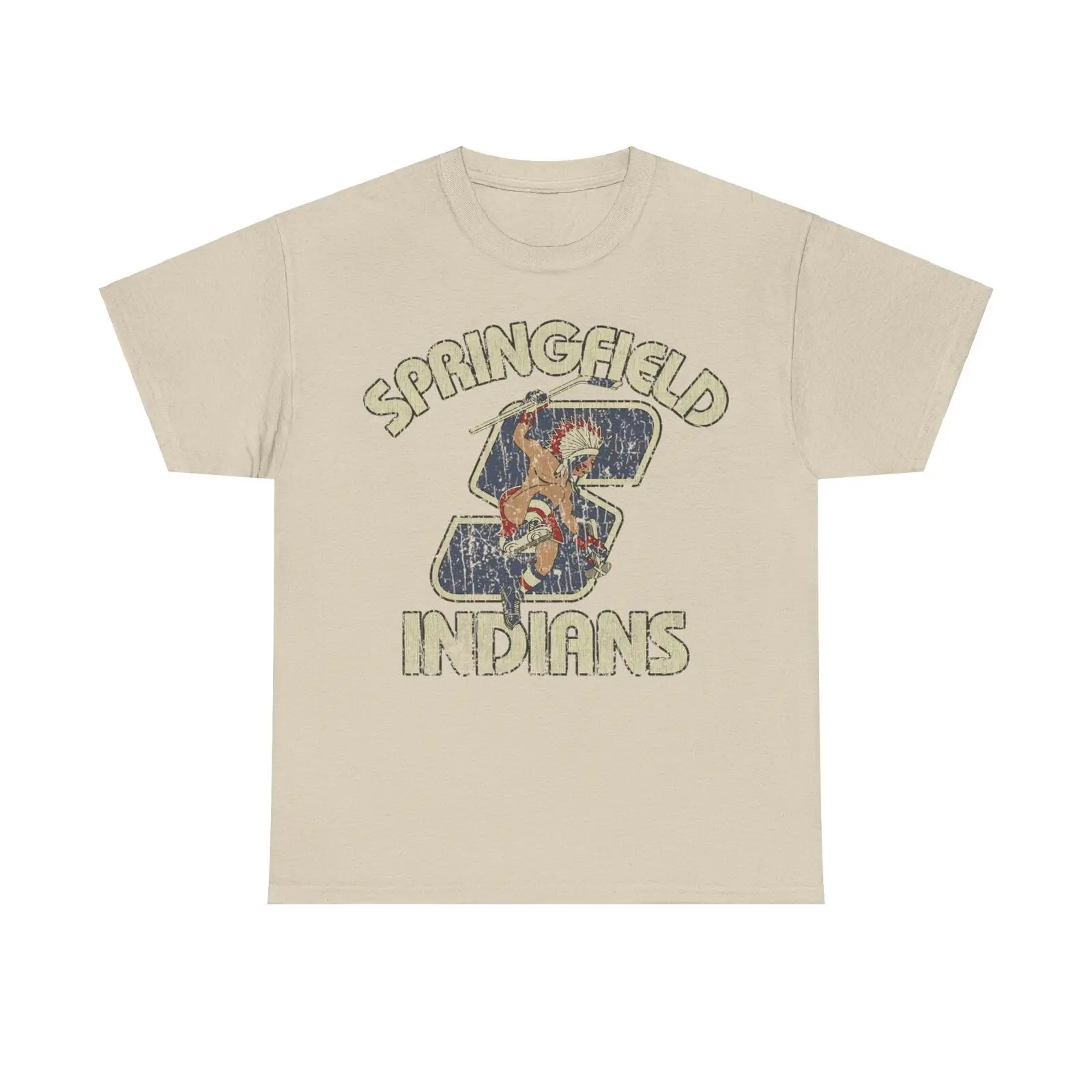 Springfield Indians Hockey 1974 Nostalgic T shirt