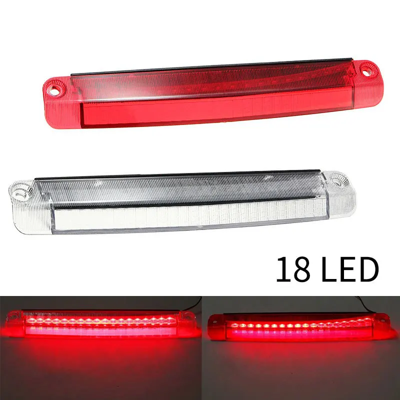 Unverisal 12V Car Rear Tail Third Brake Stop Reversing Lights 18 LED Red High Mount Stop Light 30cm Rear Tail Light