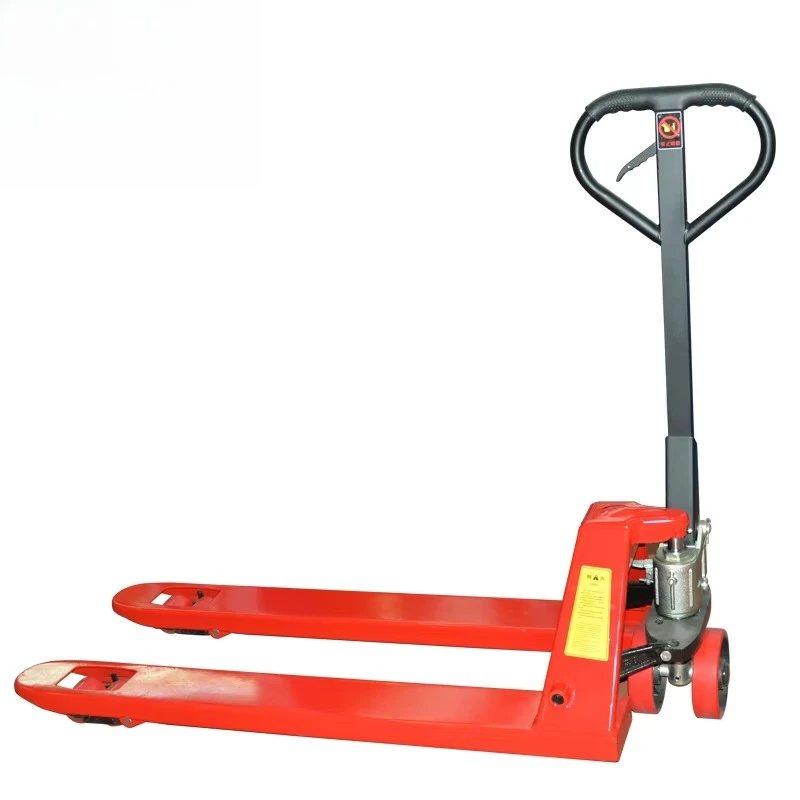 Hot-selling manual pallet truck, manual long stacking pallet truck with scale