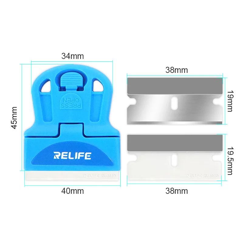 Dispositivo di rimozione della colla ceramica per la riparazione del telefono cellulare RELIFE RL-023A Schermo LCD OCA Colla a secco Rimozione della colla del telaio Strumento di separazione